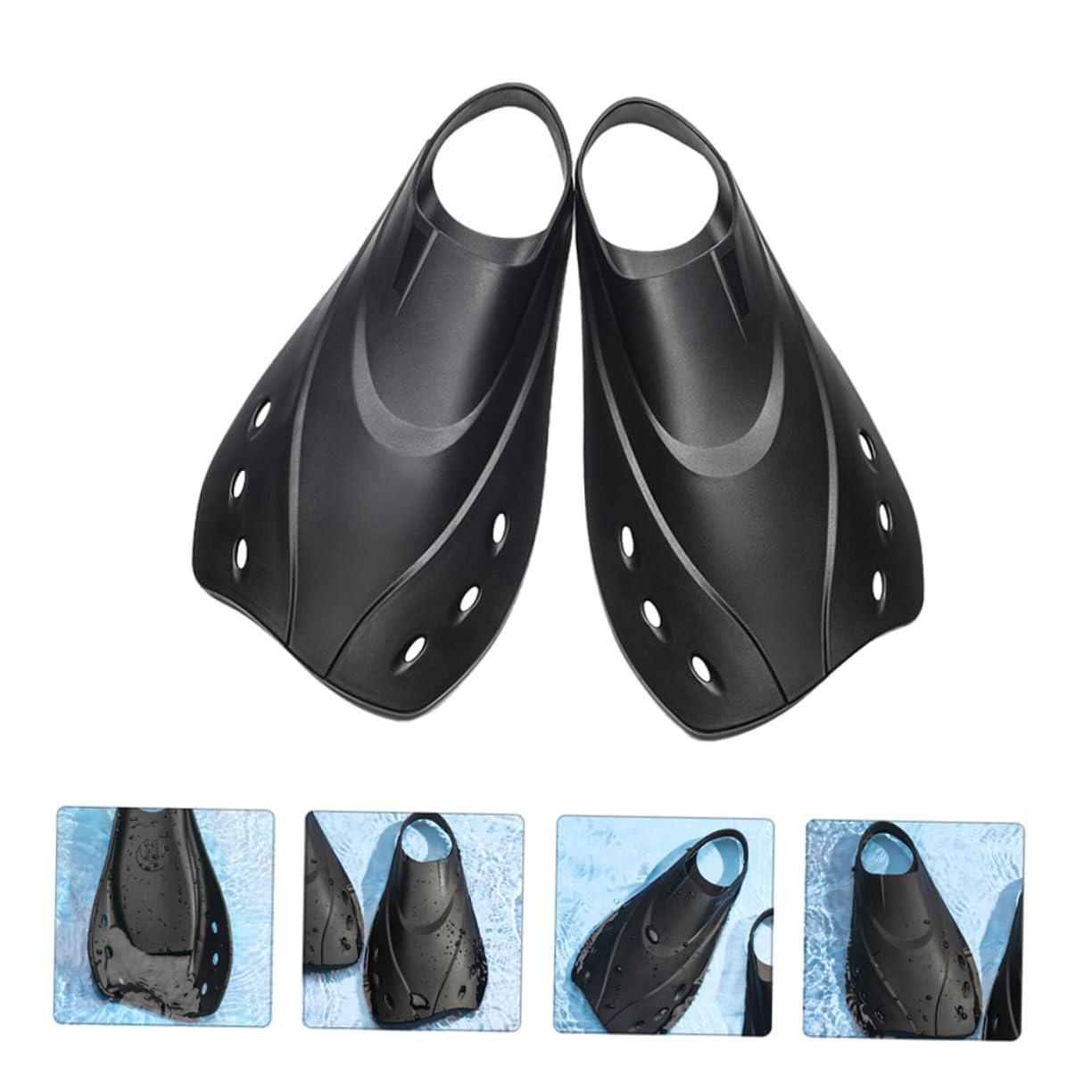 Verstellbare Schwimmflossen aus für Damen und Herren Leichte Kurze Flossen zum Schnorcheln und Training im Pool und Reisen