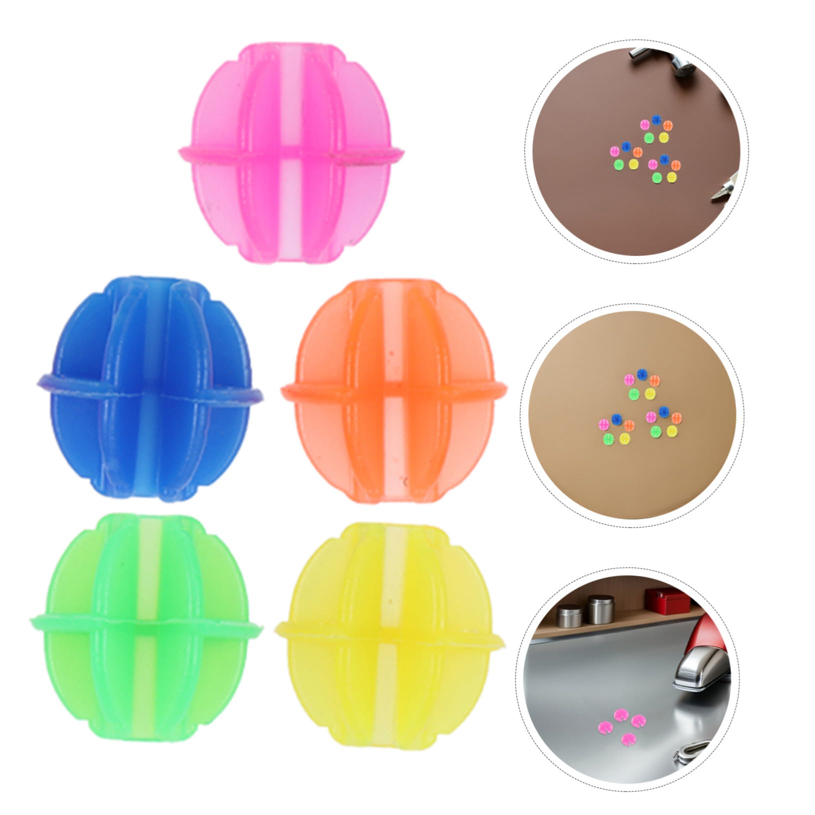 Toyvian 6 Impostati Luminose per Raggi Bicicletta Decorazioni Clip in Plastica Colorate Resistenti e Visibili al Buio per Sicurezza Notturna Adatte e Adulti
