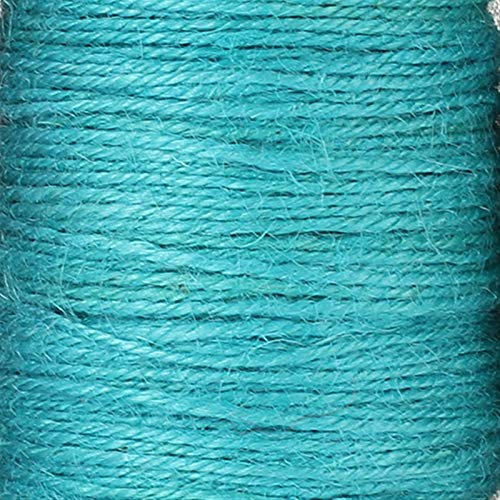 Zkenshan-Natural Jute Twine 20m/lot 2mm Jute Rope White Twine String Hemp Cotton Cord Thread for DIY Jewelry String Crafts Making Decoration, Natural Jute Fiber (Color : Blue)