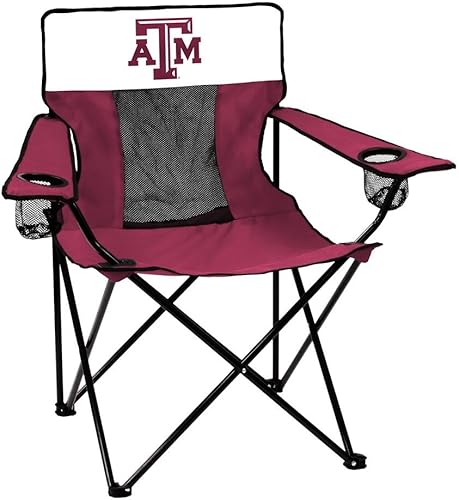 Miniatura 16 de Logo Brands NCAA Alabama Crimson Tide Elite Silla Portátil - Silla premium para exteriores con portavasos, marco de acero con recubrimiento