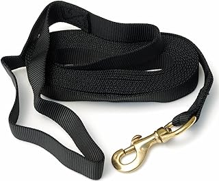 Signature k-9 Tubular Nylon Tracking Line, 15-Feet x 1-Inch, Black