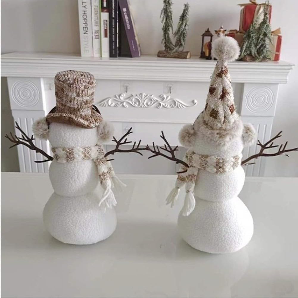 Weihnachts Schneemann Figuren Set 32cm für deko Weihnachts Schneemann