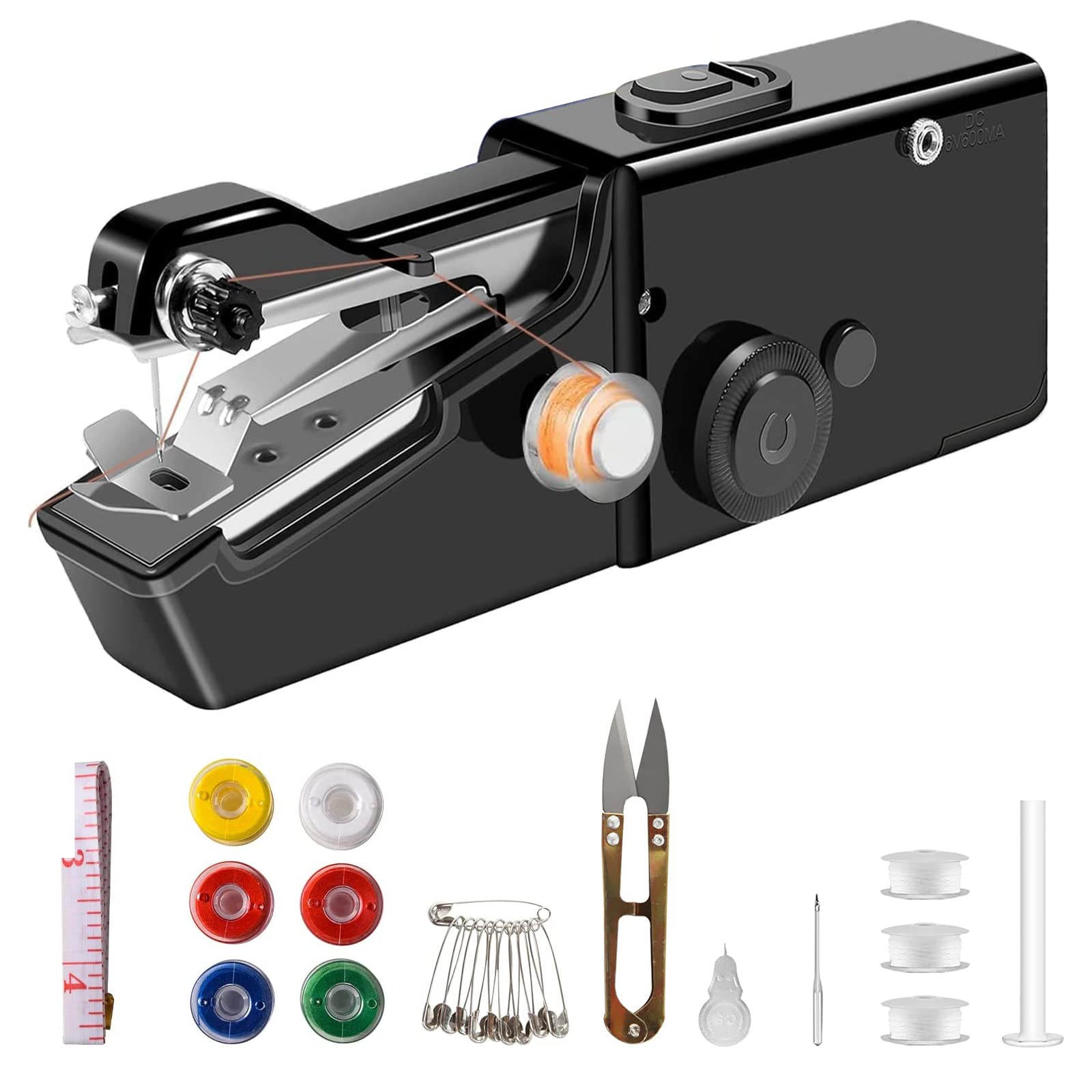 VxoDhuuo Handheld Sewing Machine, Mini Sewing Machine Handheld Cordless