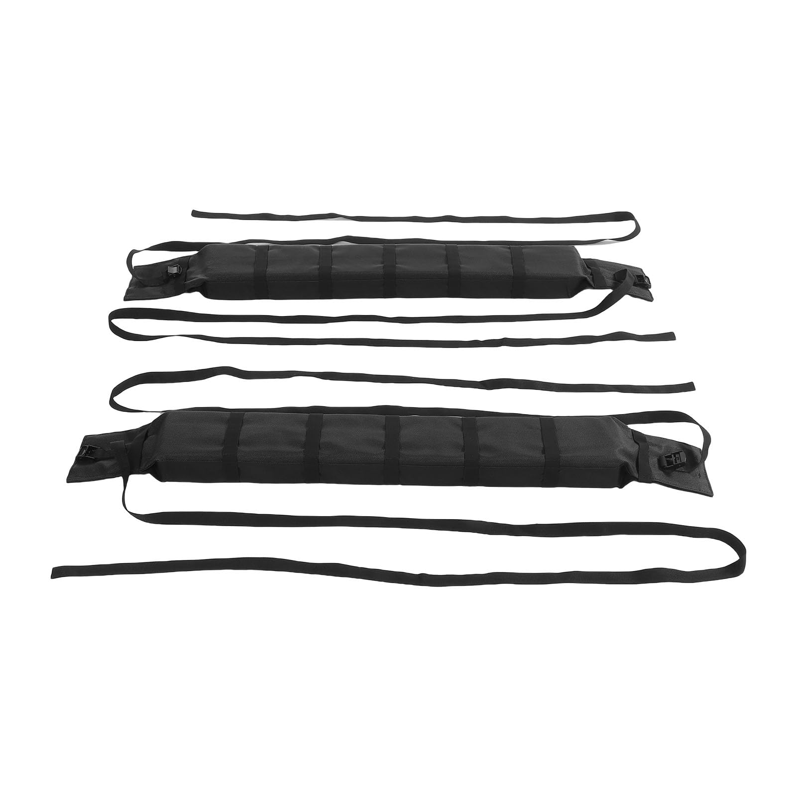Generic Weiche Dachträger-Pads, Universeller Weicher Auto-Dachträger mit Oxford-Gewebe, PVC und EPE-Schaum, 118 X 12 X 8 cm, 60 Kg Traglast für Kajak, Surfbrett, Kanu auf SUVs, Limousinen