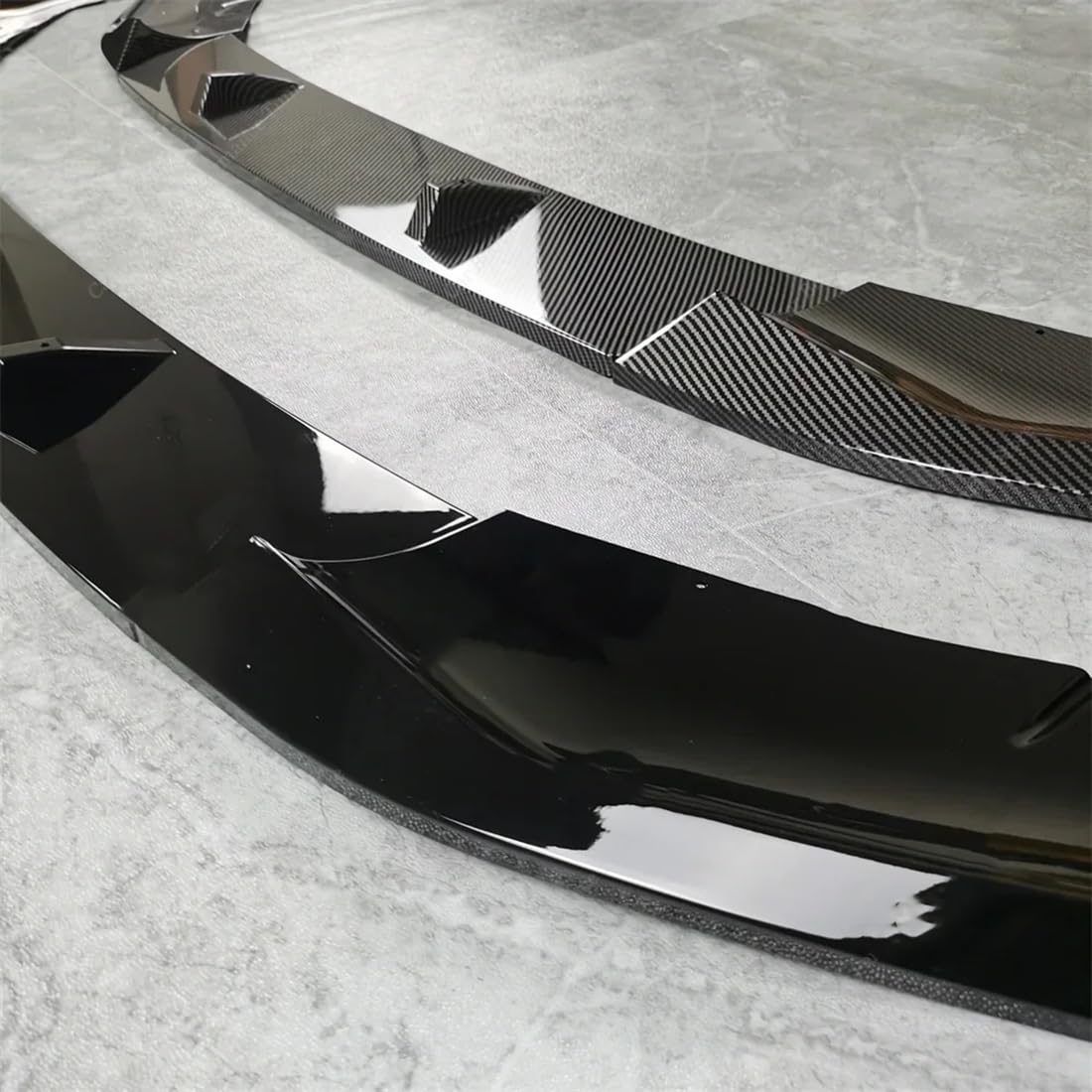 Auto-Frontstoßstangenspoiler-Splitterlippe für BMW 5 Series G30 G31 Lci M Performance Style 2021-2023, Kratzfester Diffusorspoiler, Body Kits