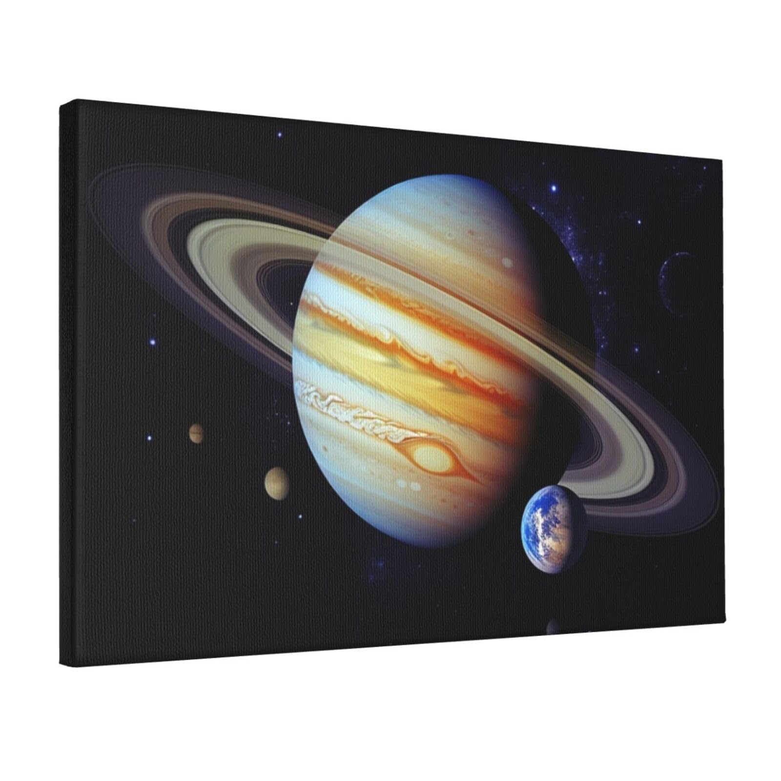 DWVTSLH Planet Jupiter Poster Paintings Canvas Wall Art Bedroom Prints Home Decor Hanging Picture Modern Home Artworks Aesthetic for Living Room Office Wall Decor 12x18in Unframed