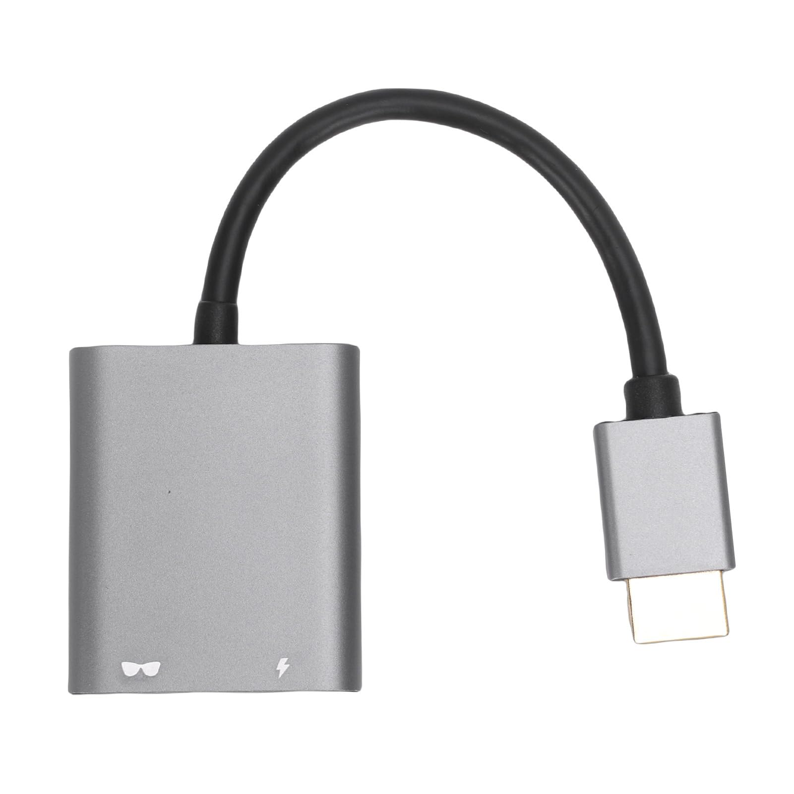 LICAEVEY Adattatore da Interfaccia Multimediale HD a USB C, Trasmissione Audio Video 4K 60Hz, Alimentatore PD 100W, Plug and Play per Telefono Portatile con Occhiali AR