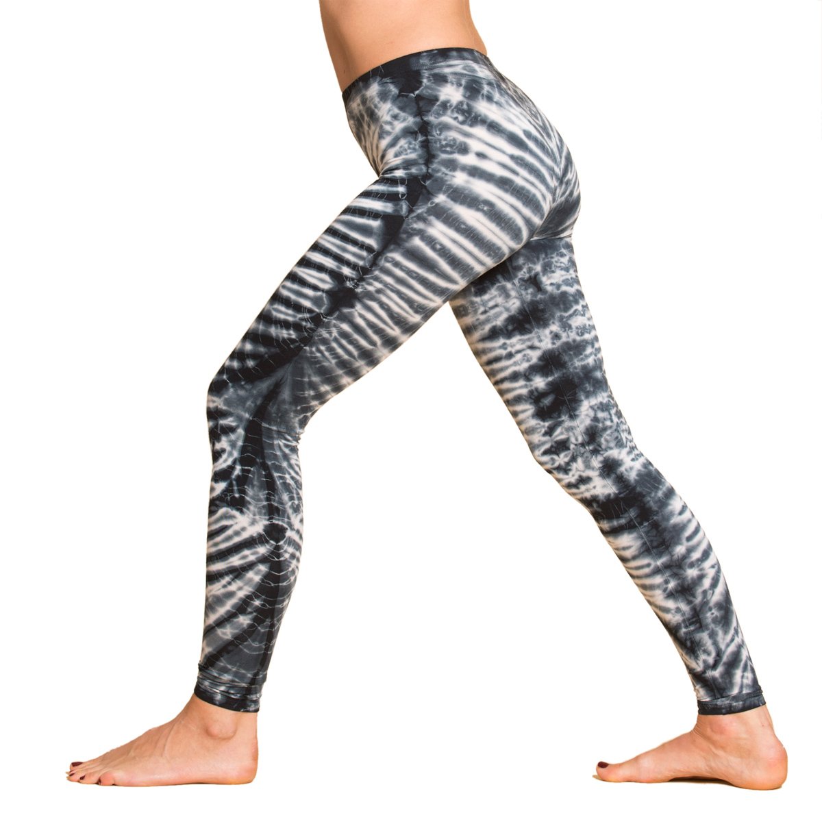 PANASIAM Legging Yoga Femme - Legging Sport Long - Motif Zèbre