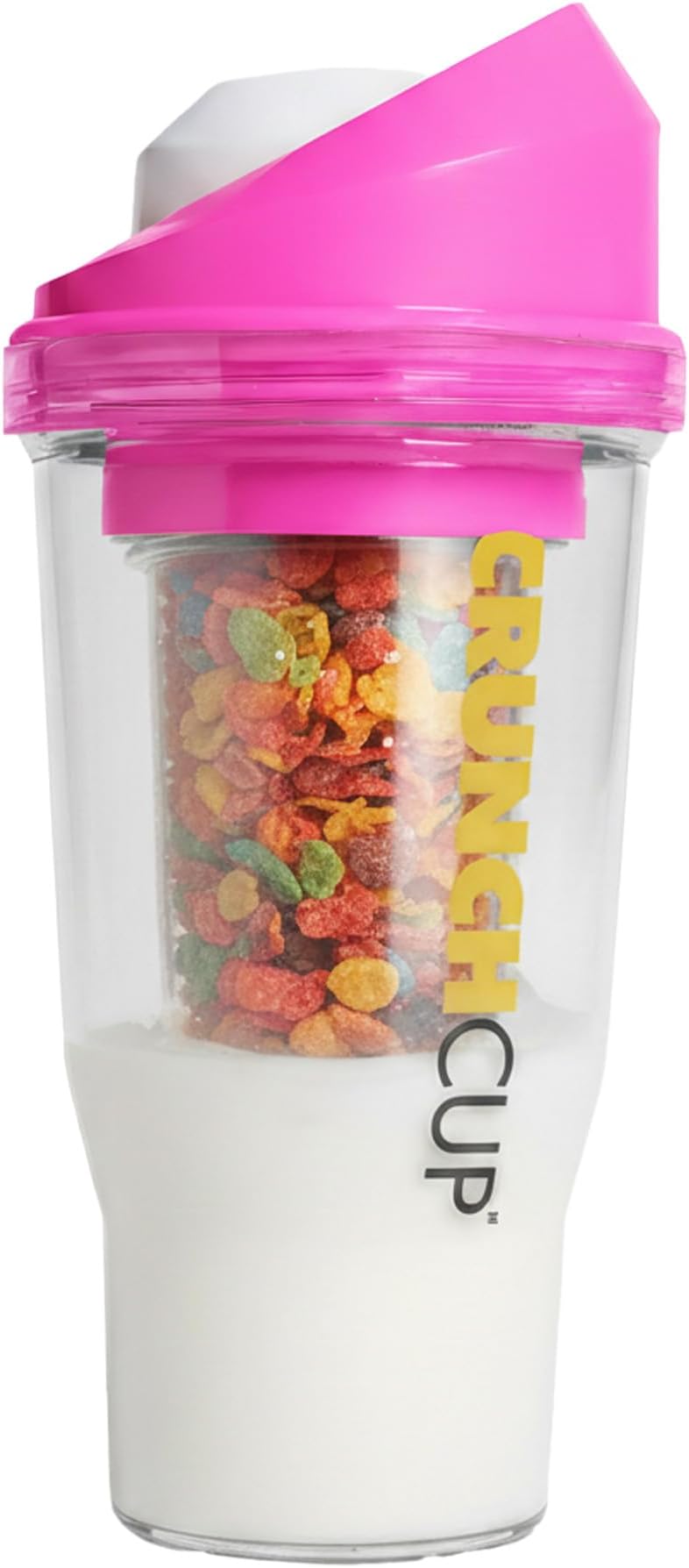 XL Portable Cereal Cup for Breakfast On the Go - Pink