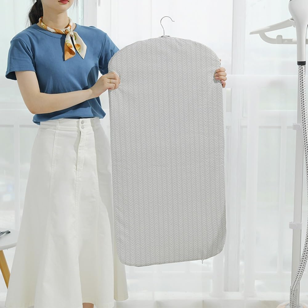 Almohadilla De Planchado para Vaporizador De Prendas, Funda De Tabla De Planchar Colgante con Relleno, Almohadilla De Planchar para Prensar Anti-Vapor para Eliminar Arrugas 35×18in