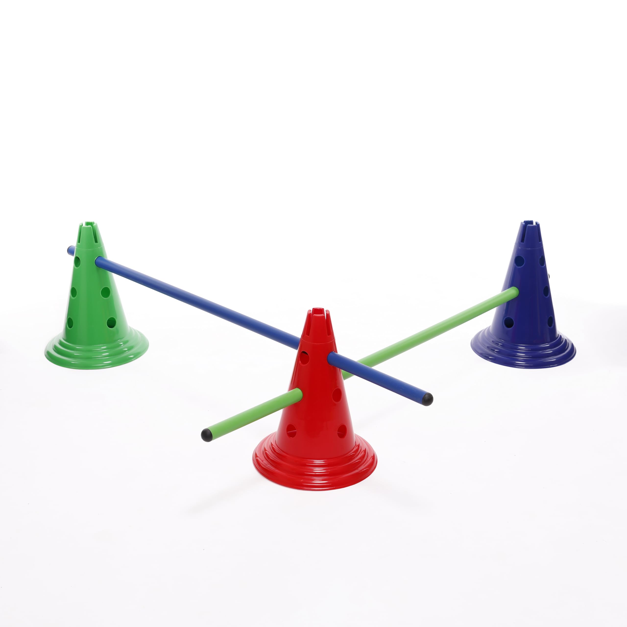 Kit Psicomotorio Modello C - Set 25 Pezzi per Attività Motoria per Bambini | Gioco da Esterno Include Aste, Coni, Cerchi e Accessori, Materiale Atossico, Ideale per Sviluppo Fisico, Attività Creativa