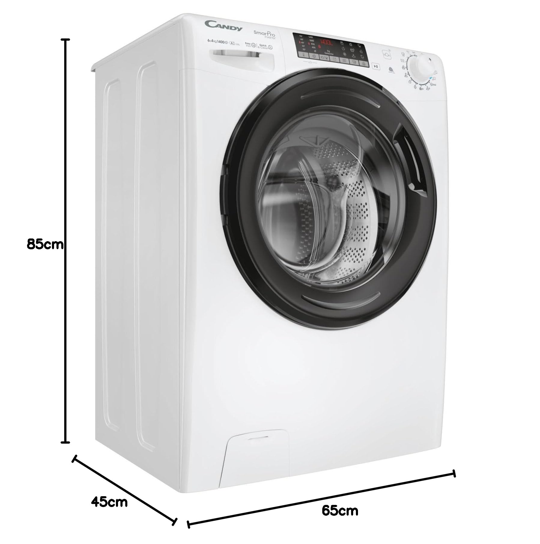 Candy Smart Pro CSOW44644TWMB6-S Lavasciuga Libera installazione 6-4 Kg 1400 giri Bianco E