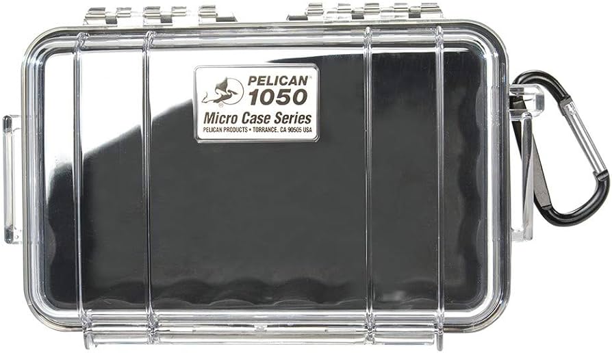 Amazon.co.jp: PELICAN ハードケース 1050 ブラック/クリア N 0.7L