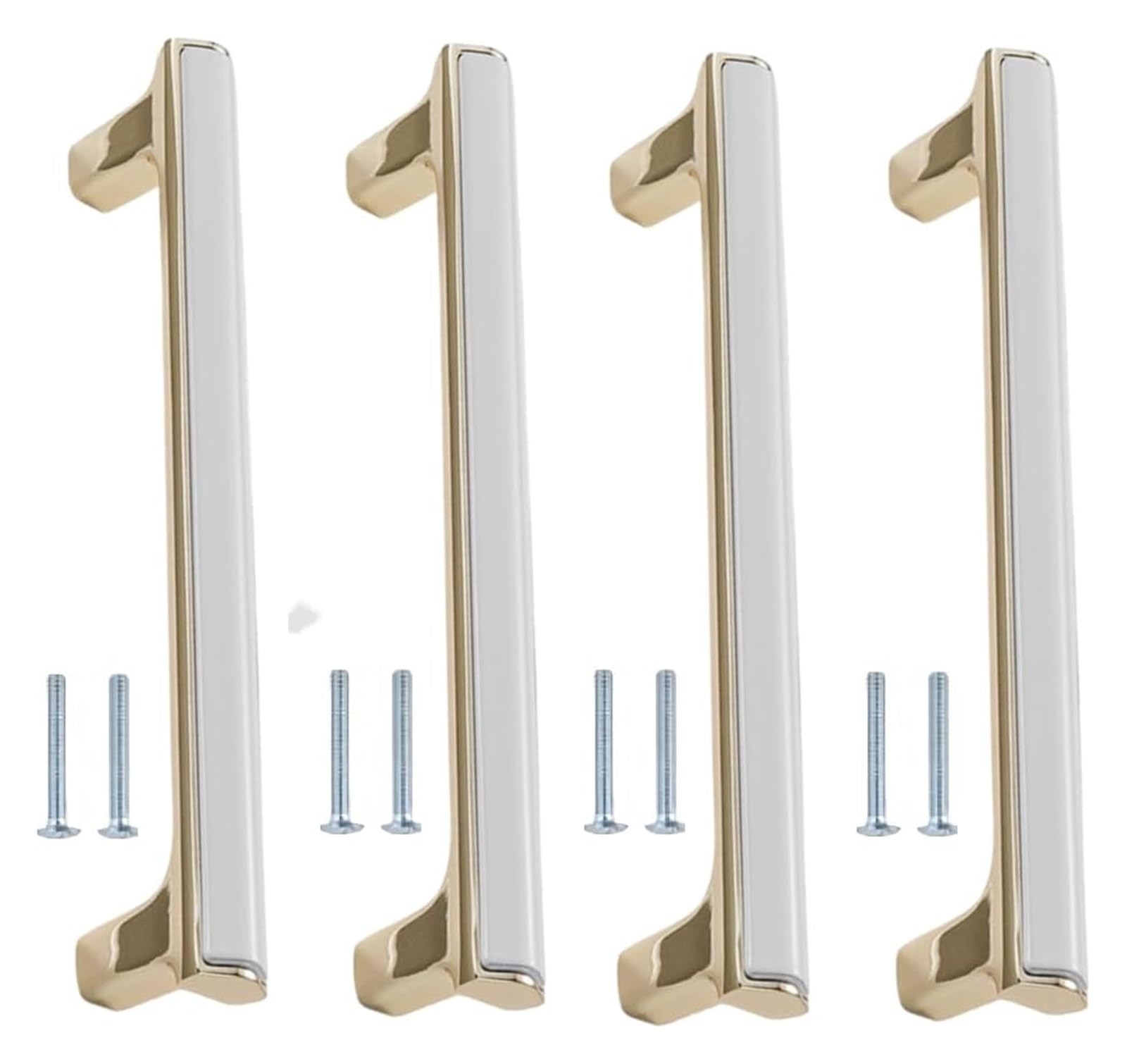 NLQCSXWEP Zinc Alloy Cabinet Bow Handle, Zinc Alloy Furniture Handles 4 pcs Multicolor 64-128mm(5950 White 128mm)