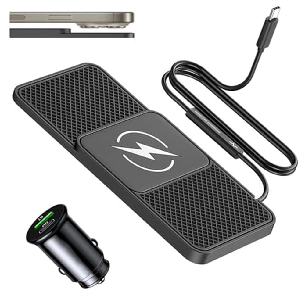hwojjha Caricatore Wireless Auto per Fiat Multipla II 2009-2015, Ricarica Rapida 20W | Caricatore wireless 20W con ricarica Qi rapida e pratica per smartphone compatibili in auto.