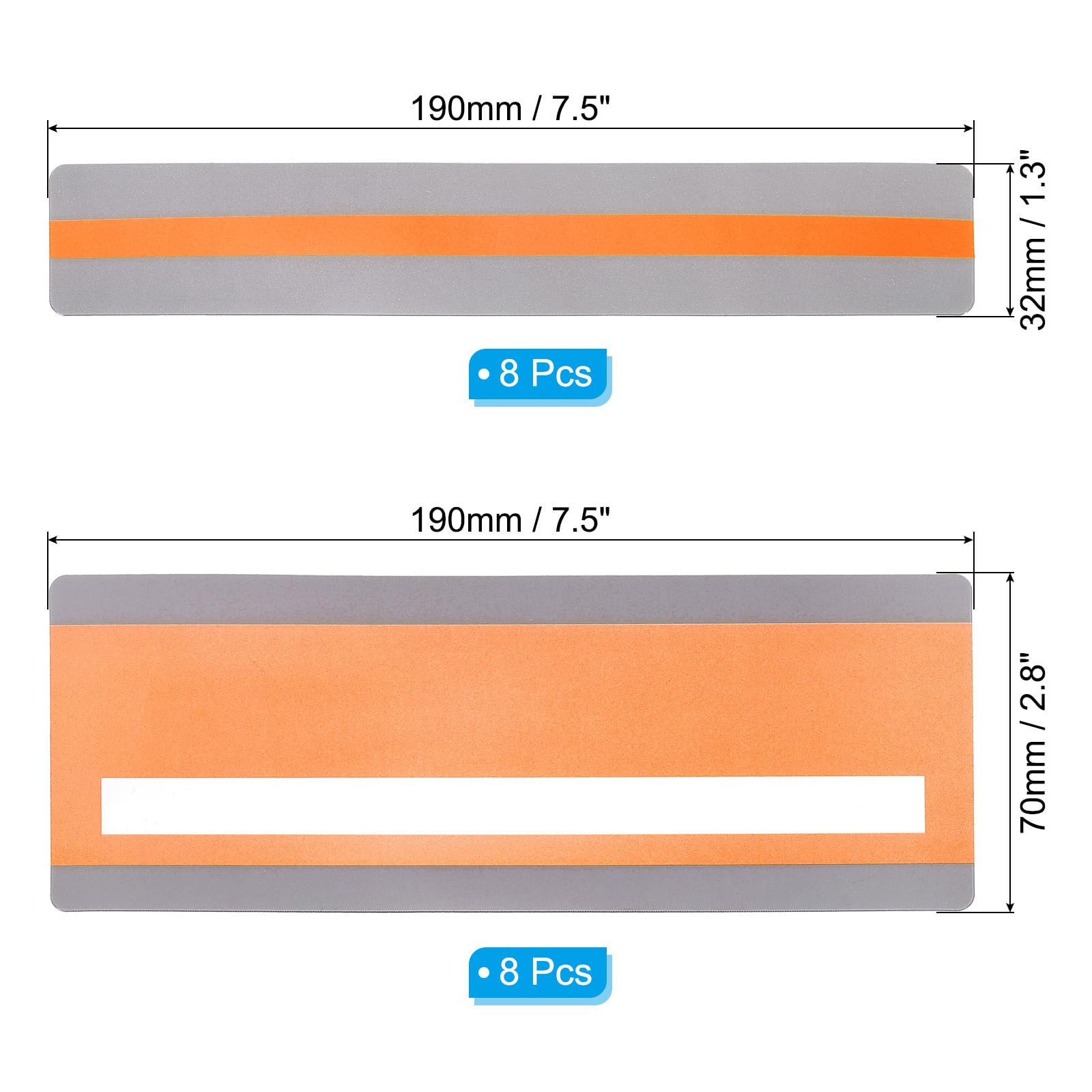 PATIKIL 16Pcs Guided Reading Highlight Strips, 2 Sizes Colored Overlay Highlight Bookmarks - Image 2