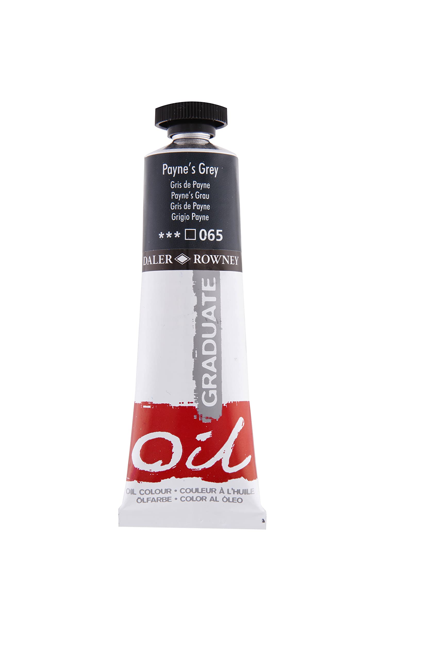 Daler-Rowney Graduate Oil Paint, Aluminium Tube, 1.28oz - 38 ml, Payne's Grey