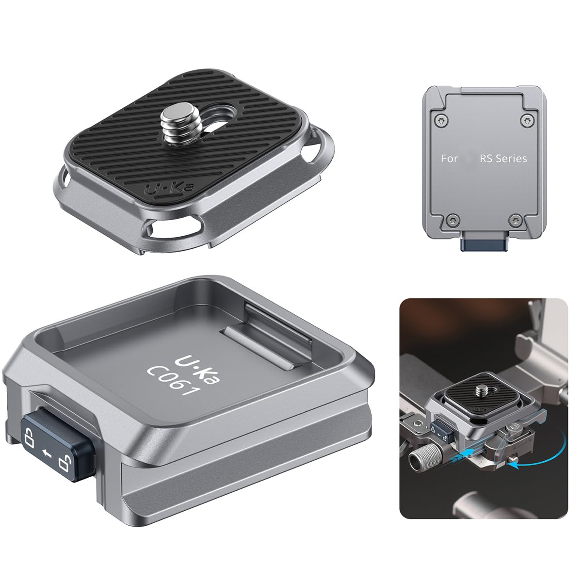 Amazon | Ulanzi RS4Miniスタビライザー‌‌用 Uka用クイックリリース