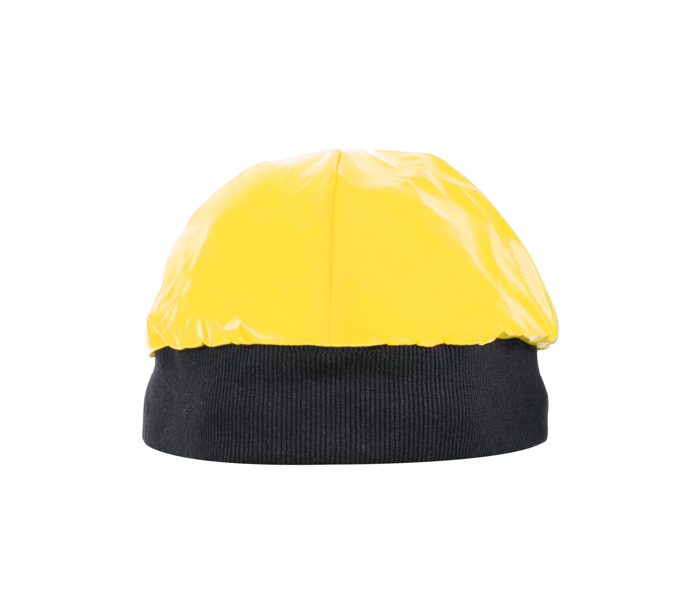 Rapper Costume Set - 90s Celebrity Fancy Dress Kit for Adults - Yellow Rapper Hat + Sunglasses with Yellow Lenses + Black Goatee - Image 4
