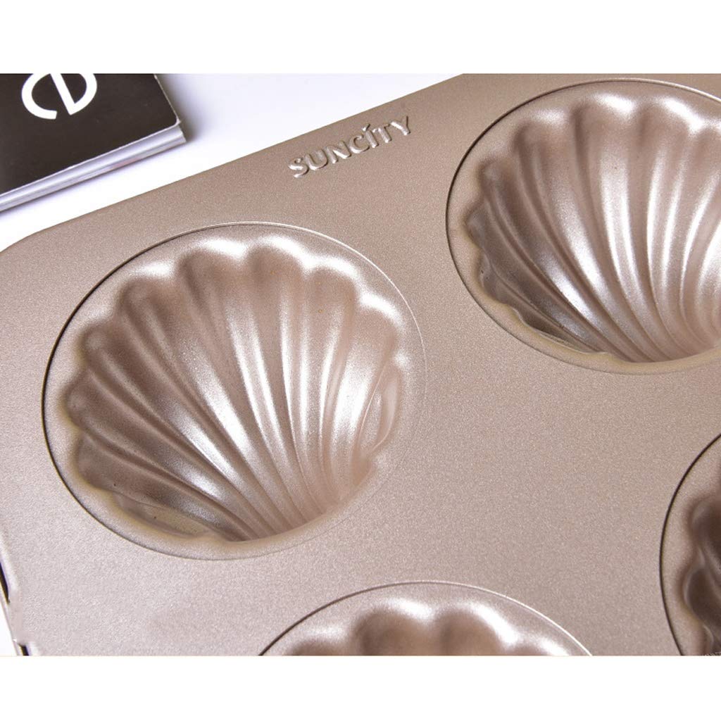 Kuchen-Form Antihaft-Backform Goldene Neun verbundene Shell Madeleine Kuchen Backblech Heim Ofen Mitte-Herbst-Mond-Kuchen