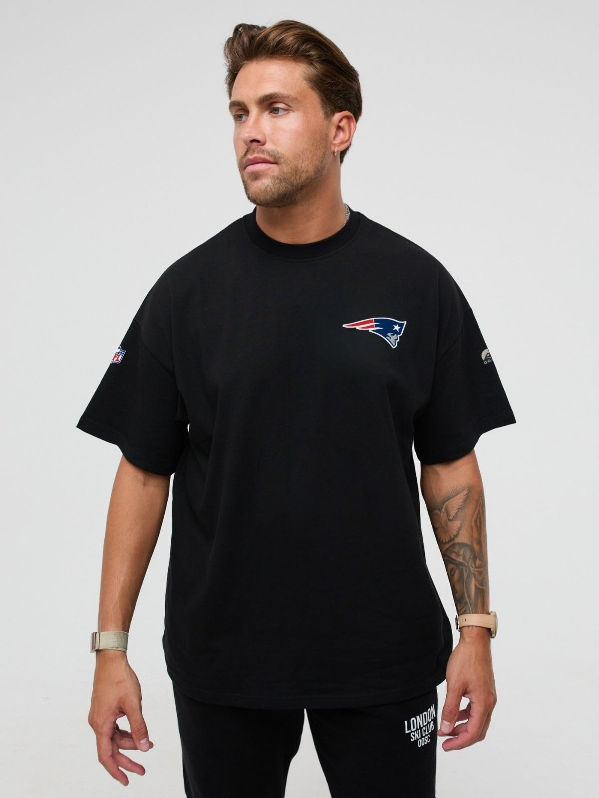OOSC Mens New England Patriots T-Shirt, Multicolour, M EU