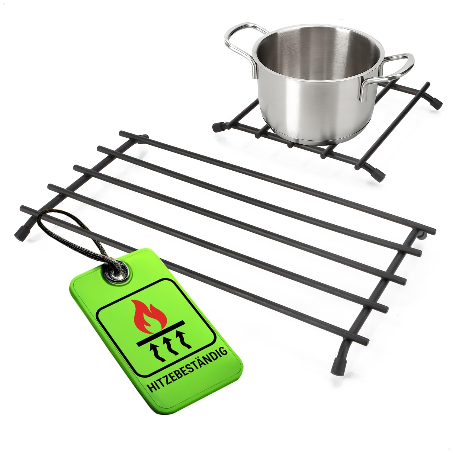 Sottopentola 25 Cm - Set 6 Pezzi In Corda Di Cotone - Termici E Assorbenti - Tovagliette Rotonde Per Cucina