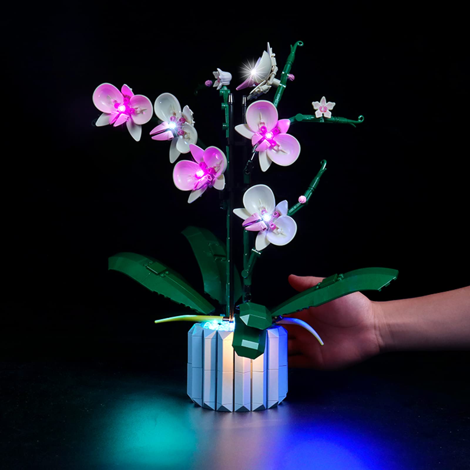 BrickBling Juego de Luces LED Compatible con Lego 10311 Orquídea Botánica Set (solo luces, no incluye bloque de construcción), versión de control — view 6