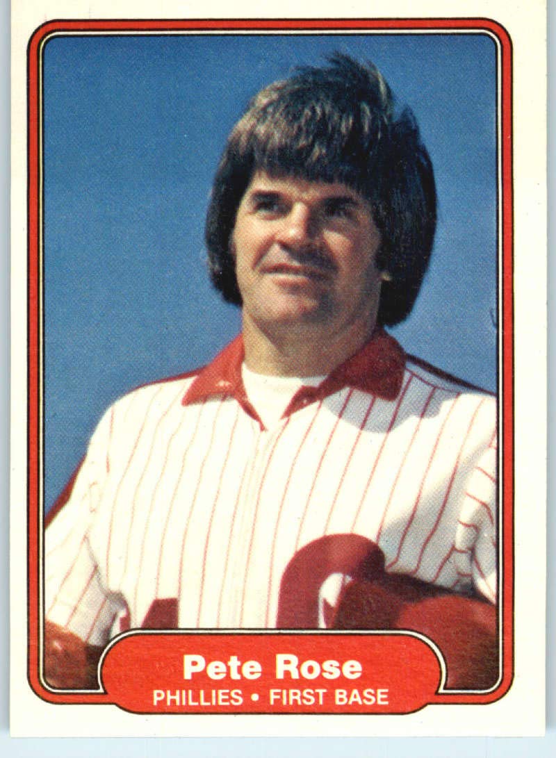 Amazon.com: 1982 Fleer Baseball #256 Pete Rose Philadelphia Phillies  Official MLB Trading Card (Stock Photo Used Near Mint or Better) :  Collectibles & Fine Art