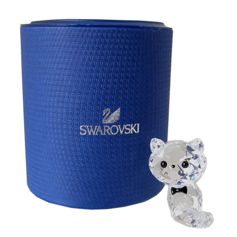 SWAROVSKI クリスタルガラス 猫 ペルシャ オブジェ スワロフスキー SWAROVSKI スワロフスキー ネコのお母さん 5465836 インテリア