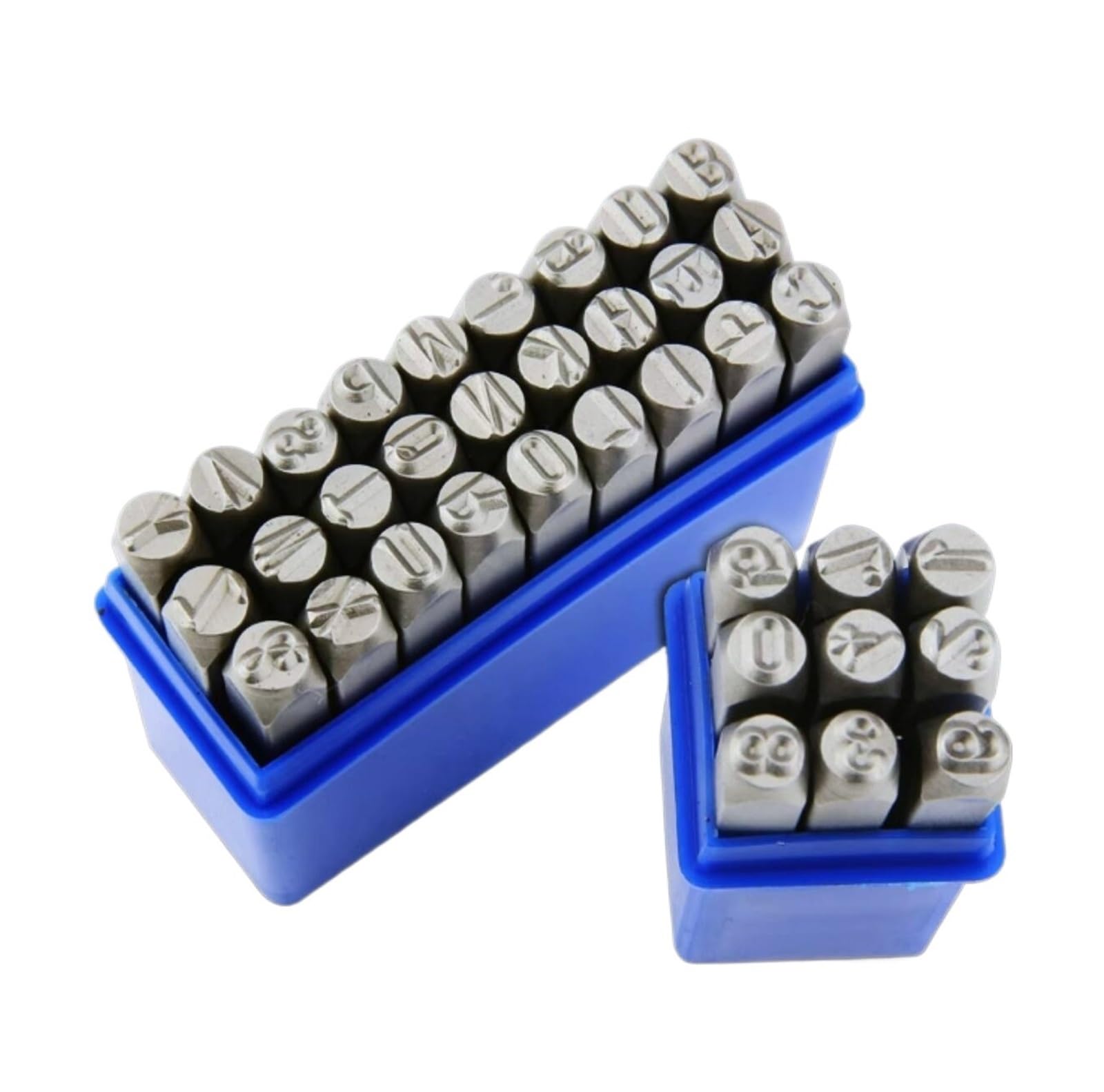 AXVOLA Steel Letter Mould Steel Die Metal Stamping kit Punch Tool Number Letter Alphabet Stamps Tools DIY Jewelry Gold Silver Leather Logo Stamp(1.5mm Alphabets)