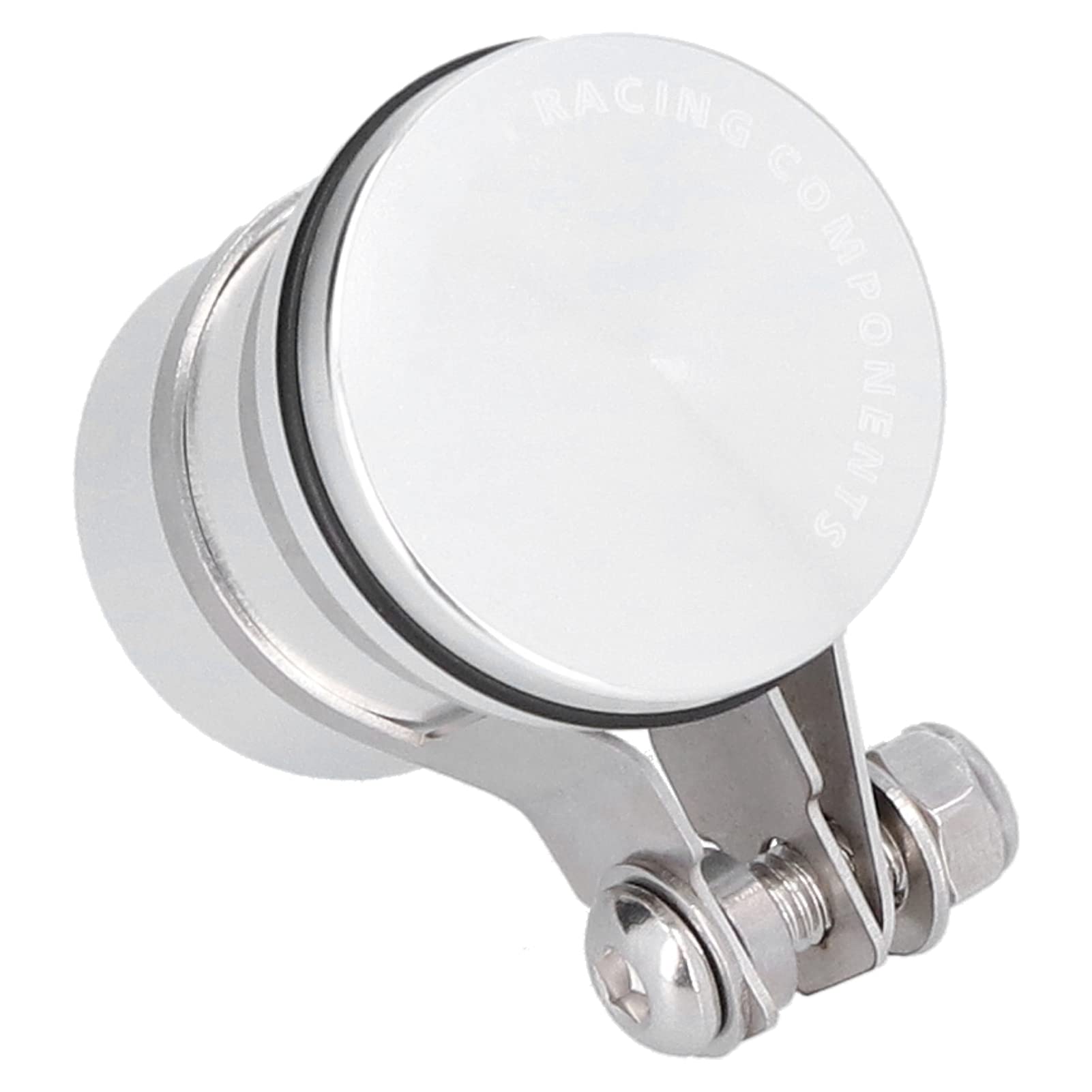 Ausla Réservoir de Liquide de Frein de Moto, Aluminium CNC, Conception étanche, Facile à Installer avec Ajustement Universel pour GSXR600/750 GSXR1000 (B (argent))