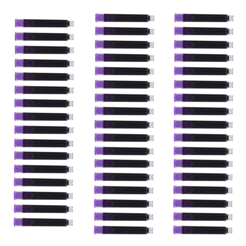 Cartucce Pen Ink 150pezzi Plastico Porpora per Scuola | Cancellabili, Leggere e Compatte, Festa Scuola Decor, Ricariche di Inchiostro per Scuola