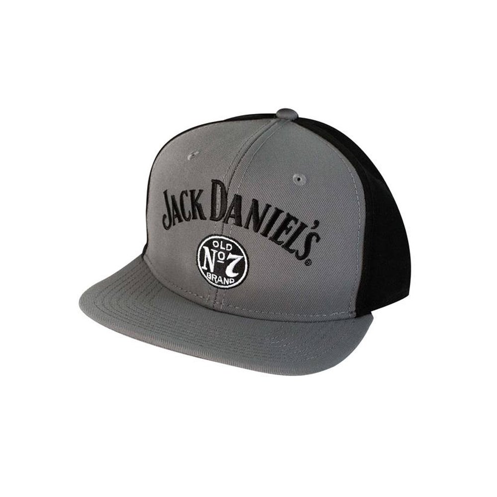Jack Daniel's Gray & Black Flat Bill Adjustable Hat
