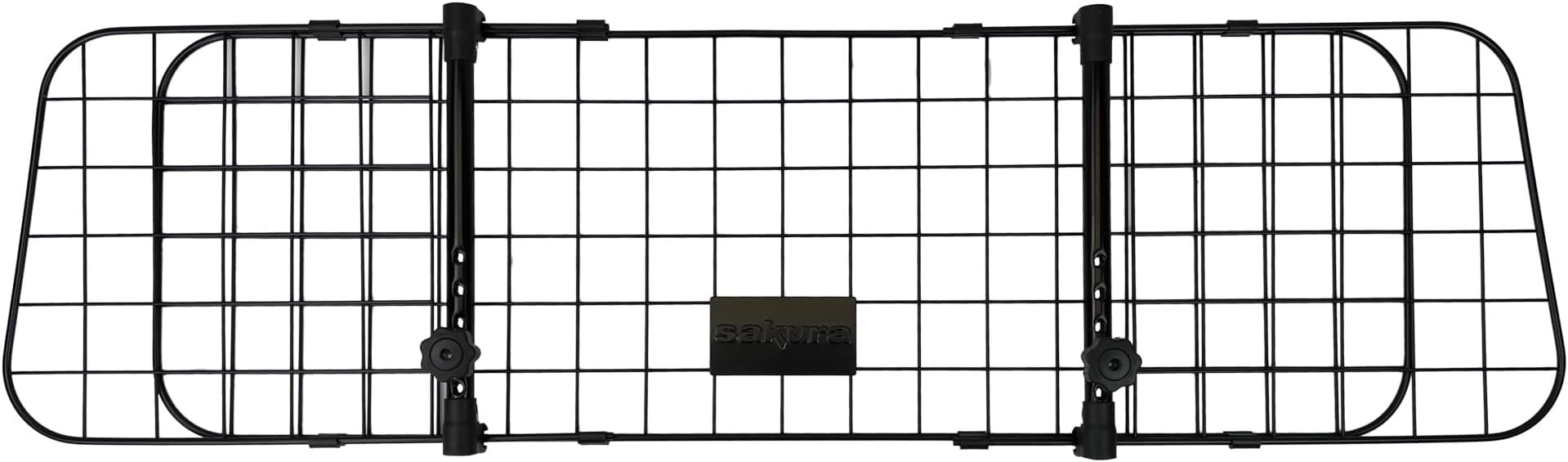 Sakura Headrest Dog Guard For Cars SS5259 - Easy Fit For Most Vehicles Hatchbacks SUVs Estates MPVs – Width Adjustable No Tools Needed, Black Adjustable from 106 to145 x 33 x 6 cm