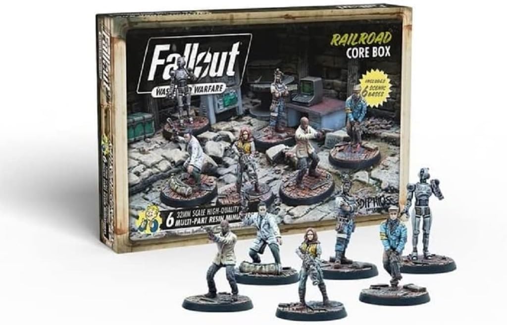 Modiphius Fallout - Wasteland Warfare - Railroad Core Box, Multi