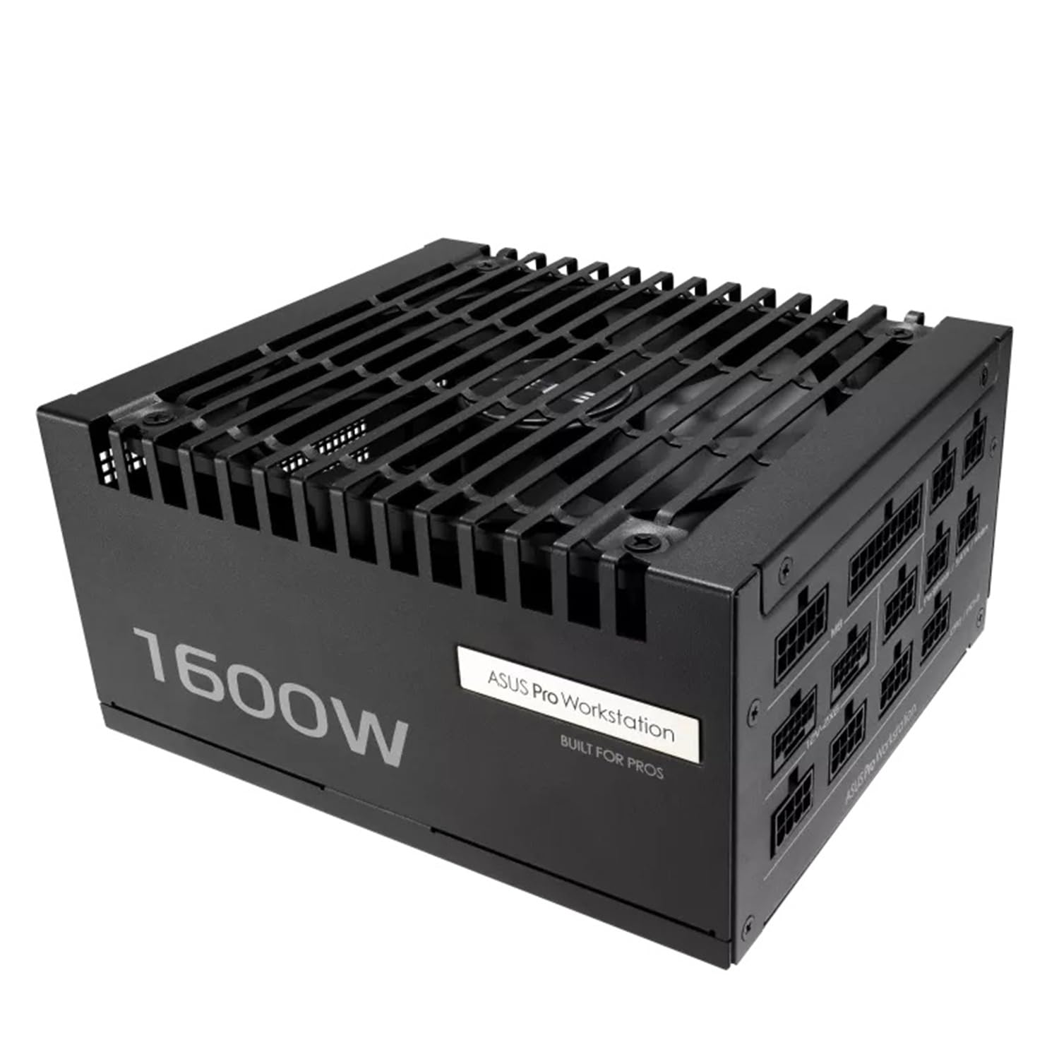ASUS PRO WS 1600W Platinum, Alimentatore Modulare per PC, Nero | 1600W di Potenza, PCIe 5.1, Standard ATX 3.1, 80 Plus Platinum, Ventola con Doppio Cuscinetto a Sfera
