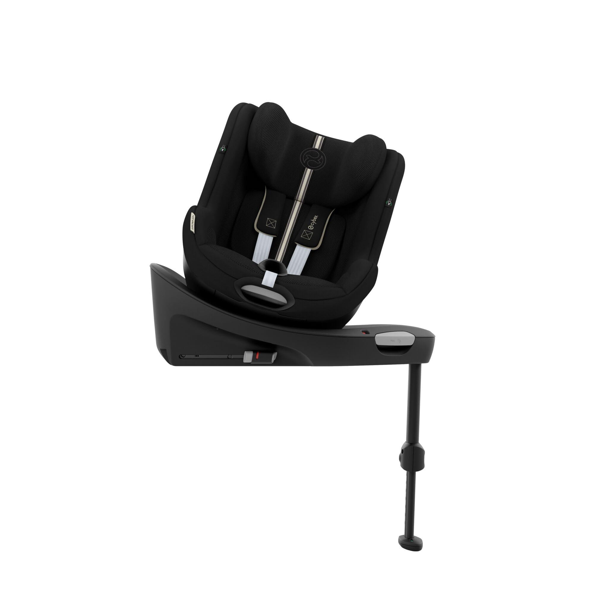 CYBEX Gold Fotelik samochodowy Sirona G3 Plus bez podstawy, Od ok. 3 miesięcy do 4 lat (Od urodzenia z wkładką dla noworodka), Maks. 19 kg, 61–105 cm (Od 40 cm z wkładką dla noworodka), Moon Black