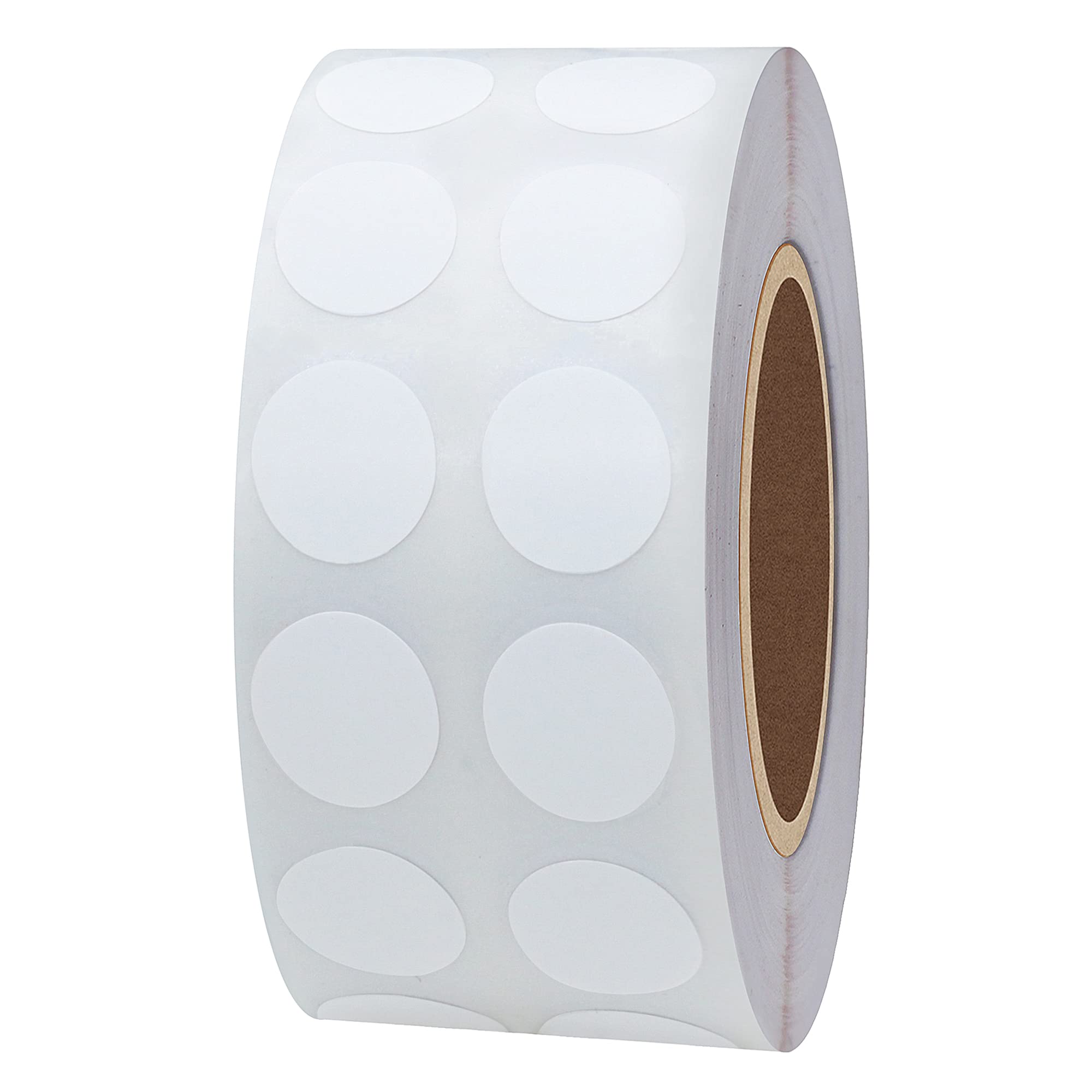 Hylabelest White Coloured Dot Labels 13mm Round Semi Gloss Paper Stickers Small Adhesive Label (0.5")