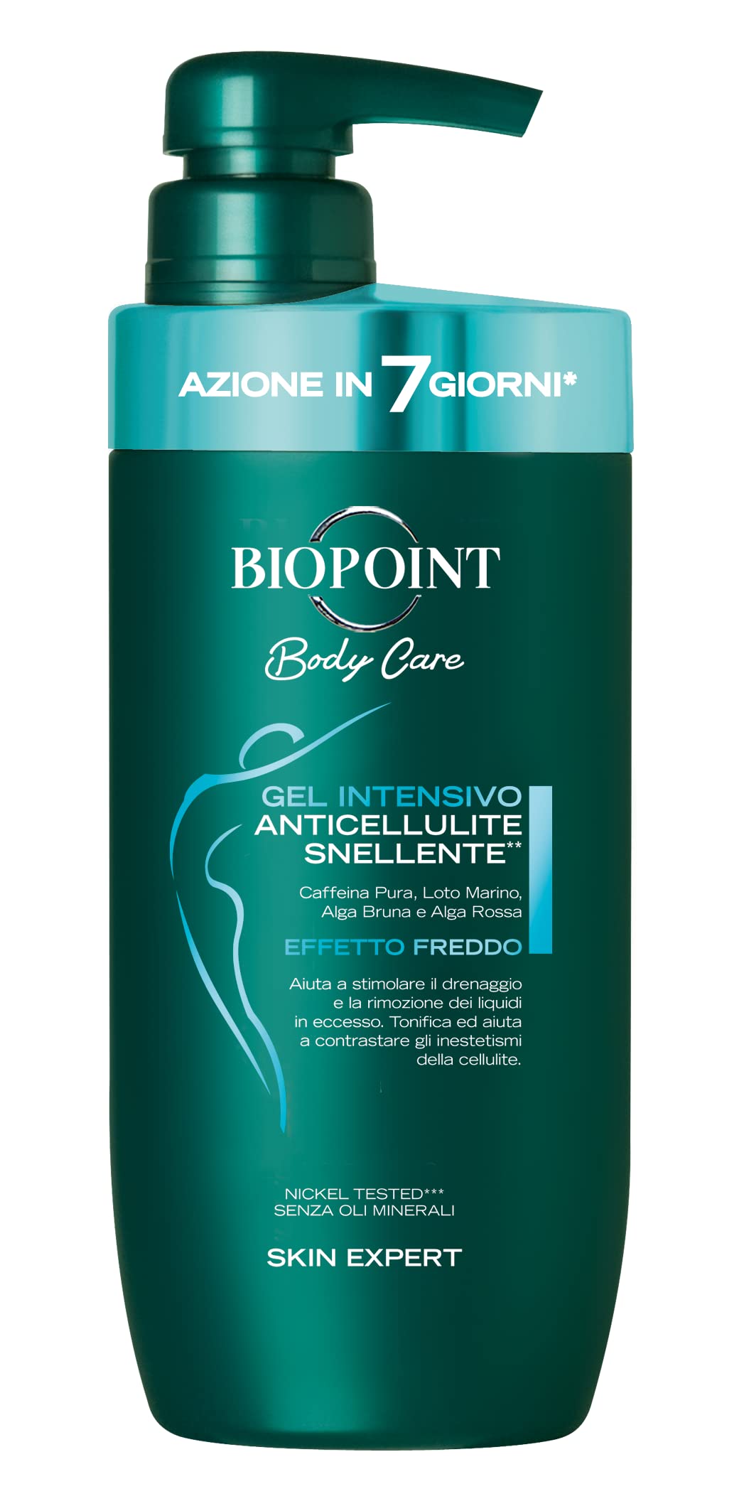 Biopoint - Antycellulitowy intensywny żel do ciała, efekt ujędrniający, osuszający i tonizujący, wspomaga redukcję akumulacji i przeciwdziałanie znieczuleniu, 400 ml