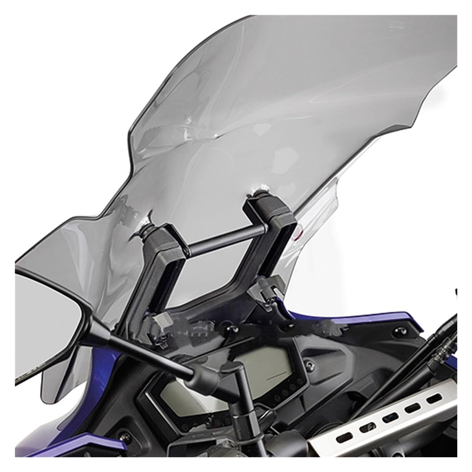 Manillar USB para Motocicleta para Tracer -700 para 7 GT 2016-2022 GPS TELÉFONO Soporte Placa Navegación Parabrisas Adaptador Motocicleta(Phone Holder)