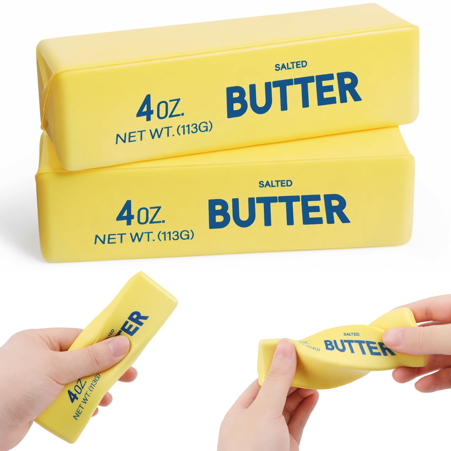 SULOLI Butter Squishy, 2Pcs Butter Stick Slow Rising Fidget Toys
