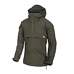 Helikon-Tex WOODSMAN Anorak Jacket - Black, Taiga Green, M
