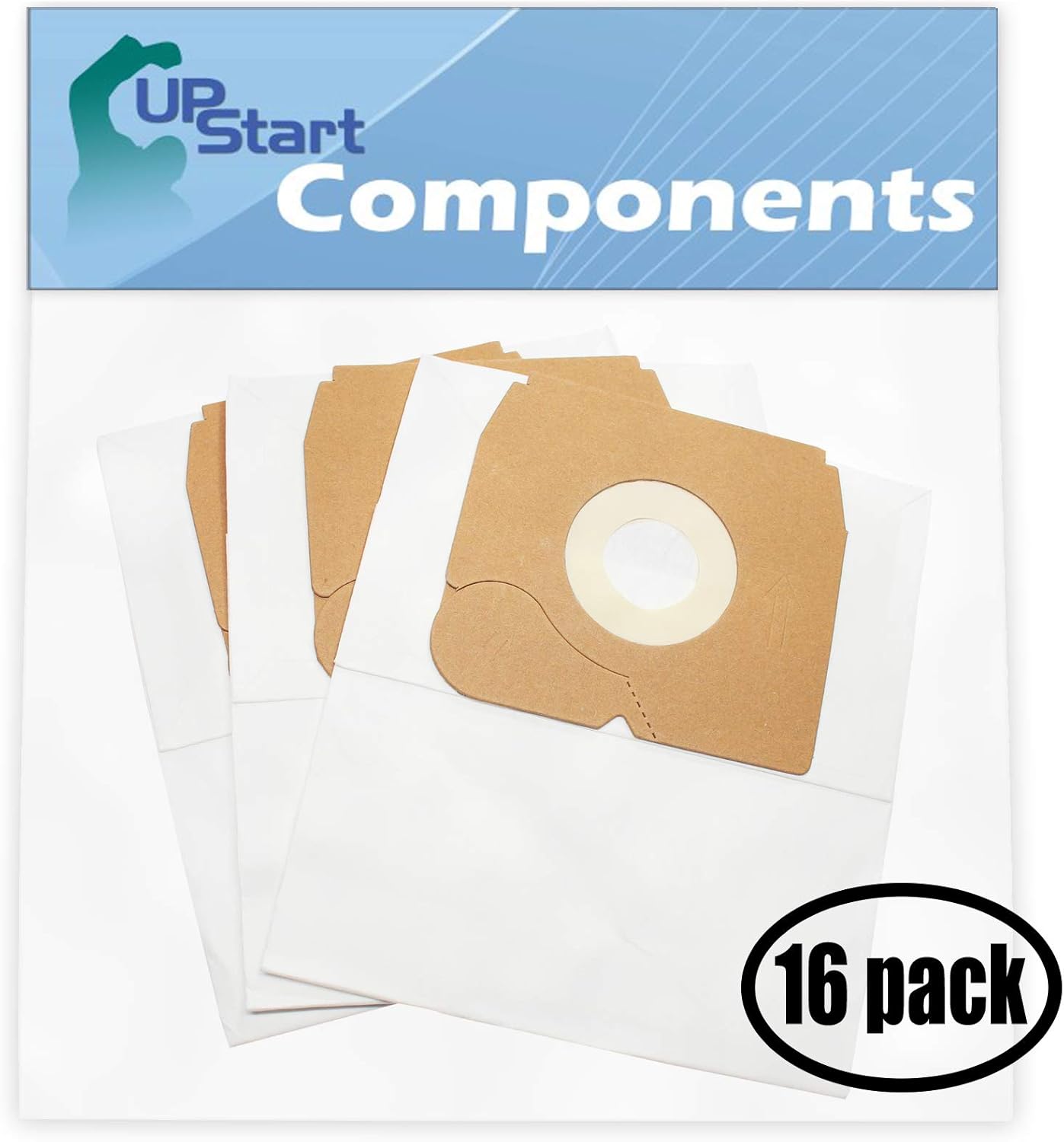 Upstart Battery 48 Replacement for Eureka CN-4 Canister Vacuum Cleaner Bags - Compatible with Eureka 68937, CN-4 Vacuum Bags (16-Pack - 3 Vacuum Bags per Pack)