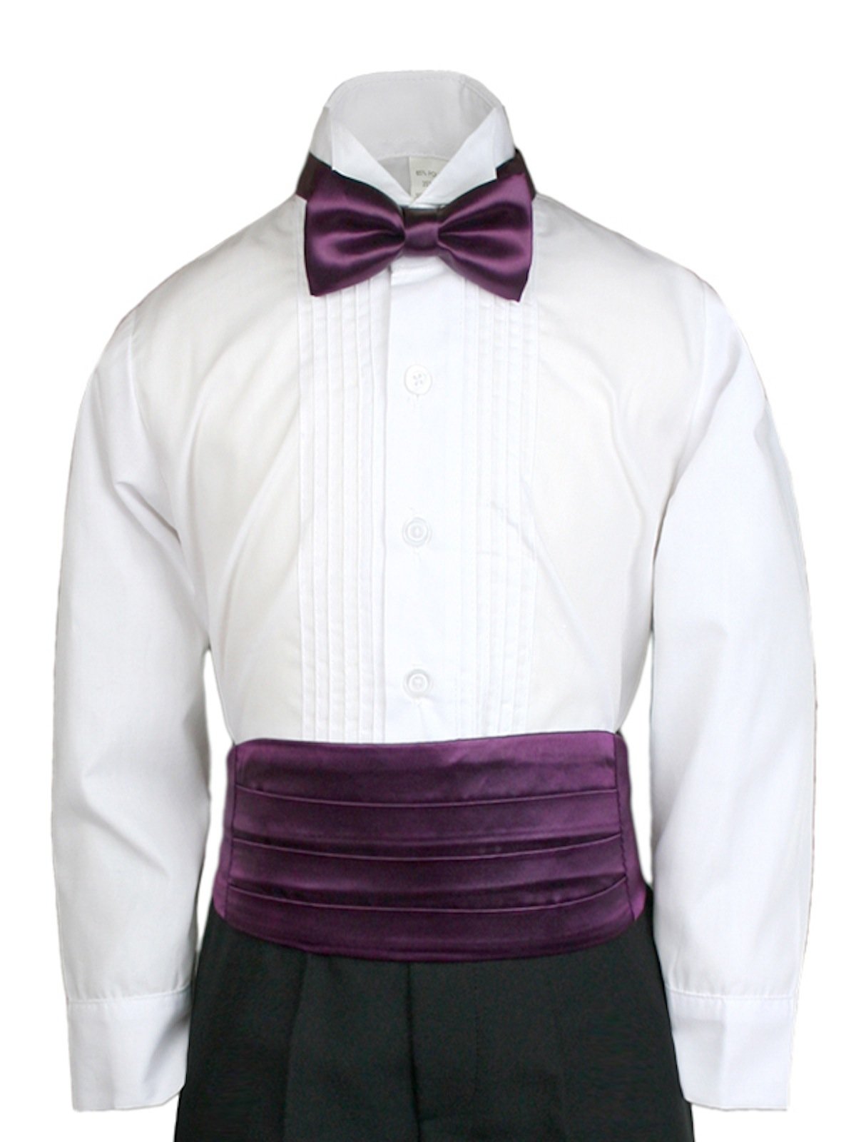 Formal Wedding Color Satin Bow tie & Cummerbund Set Only Boy Baby Toddler Sm-28 (SM-XL (22