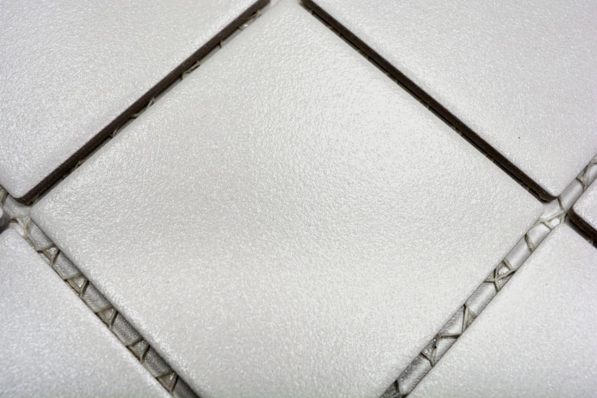 Azulejos de mosaico de cerámica antideslizantes R10B, color blanco antiguo, antideslizante, suelo de ducha, cocina, baño