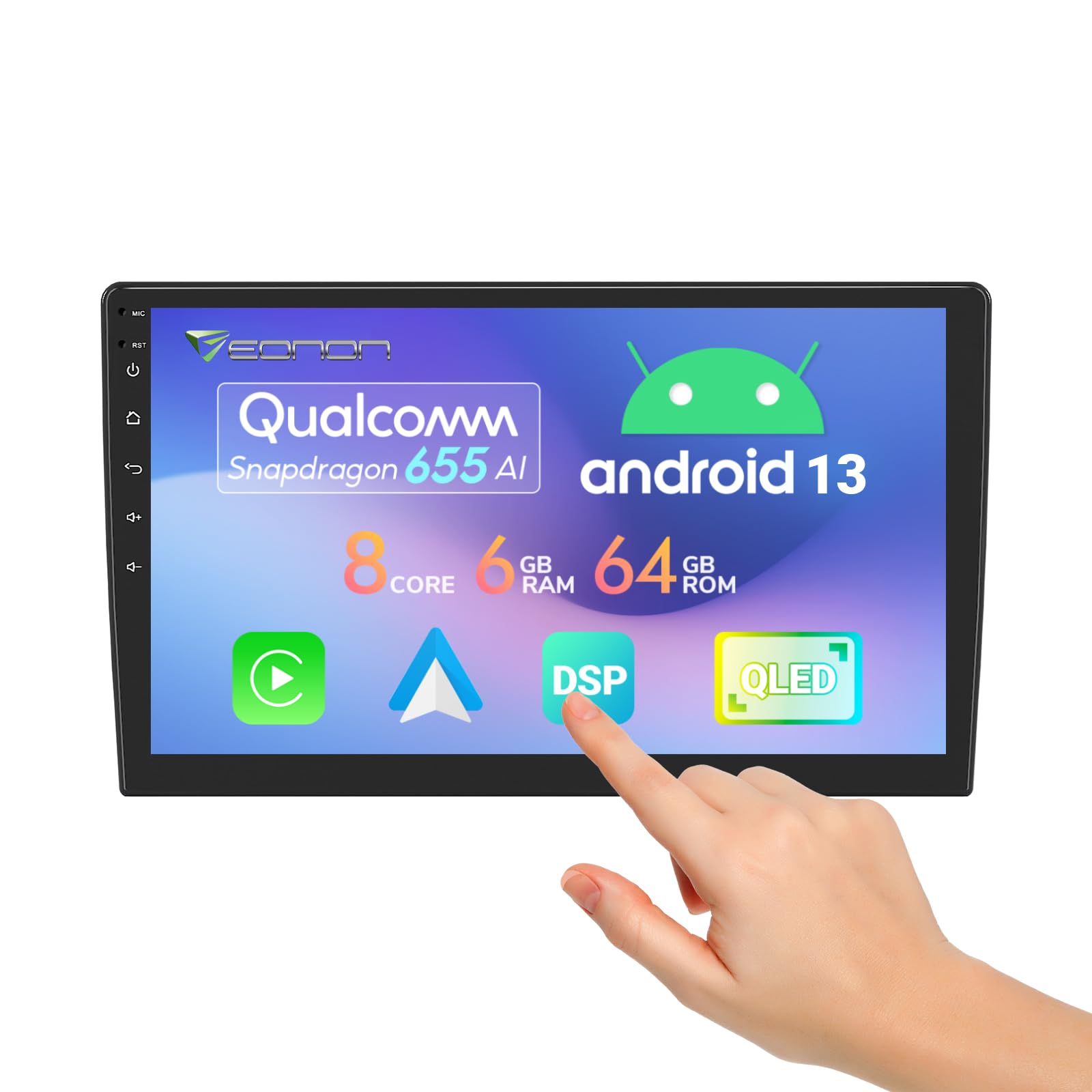 Amazon.com: Eonon 10.1'' Double Din Car Stereo, Android 13 Octa