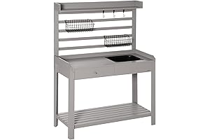 Outsunny Potting Bench: The Ultimate Outdoor Workspace and Sink