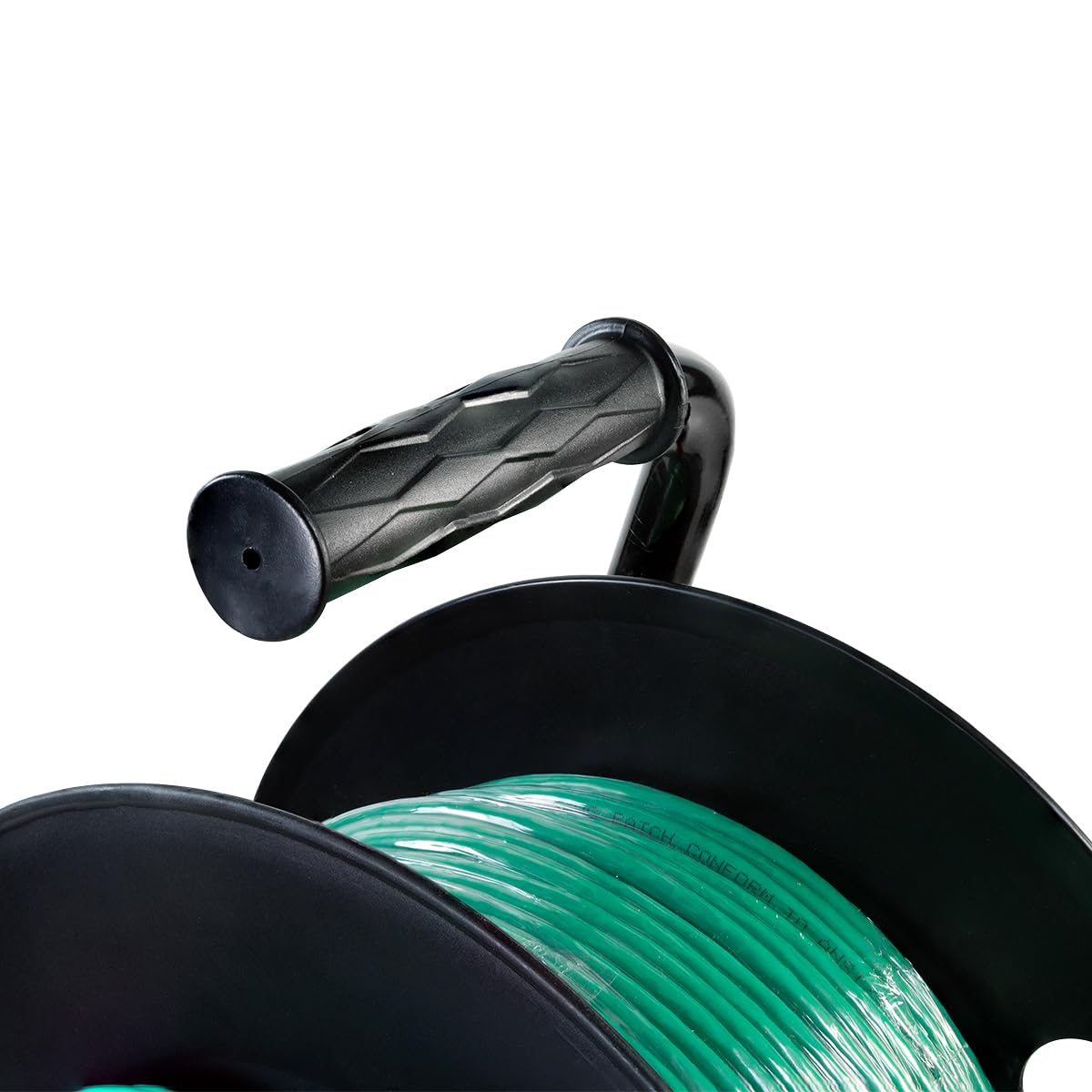 LogiLink CQ3080S - Netzwerk Kabeltrommel CAT 6A Patchkabel (Netzwerkkabel) mit S/FTP Schirmung, 80m