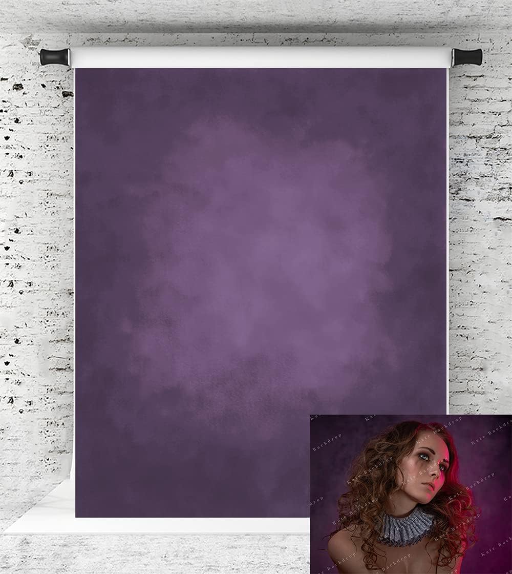 Kate 2x3m/6.5x10ft Purple Texture Backdrop Purple Portrait Backdrop Violet Retro Backgrounds Microfiber for Photography Background Props for Studio Portrait Art Photo