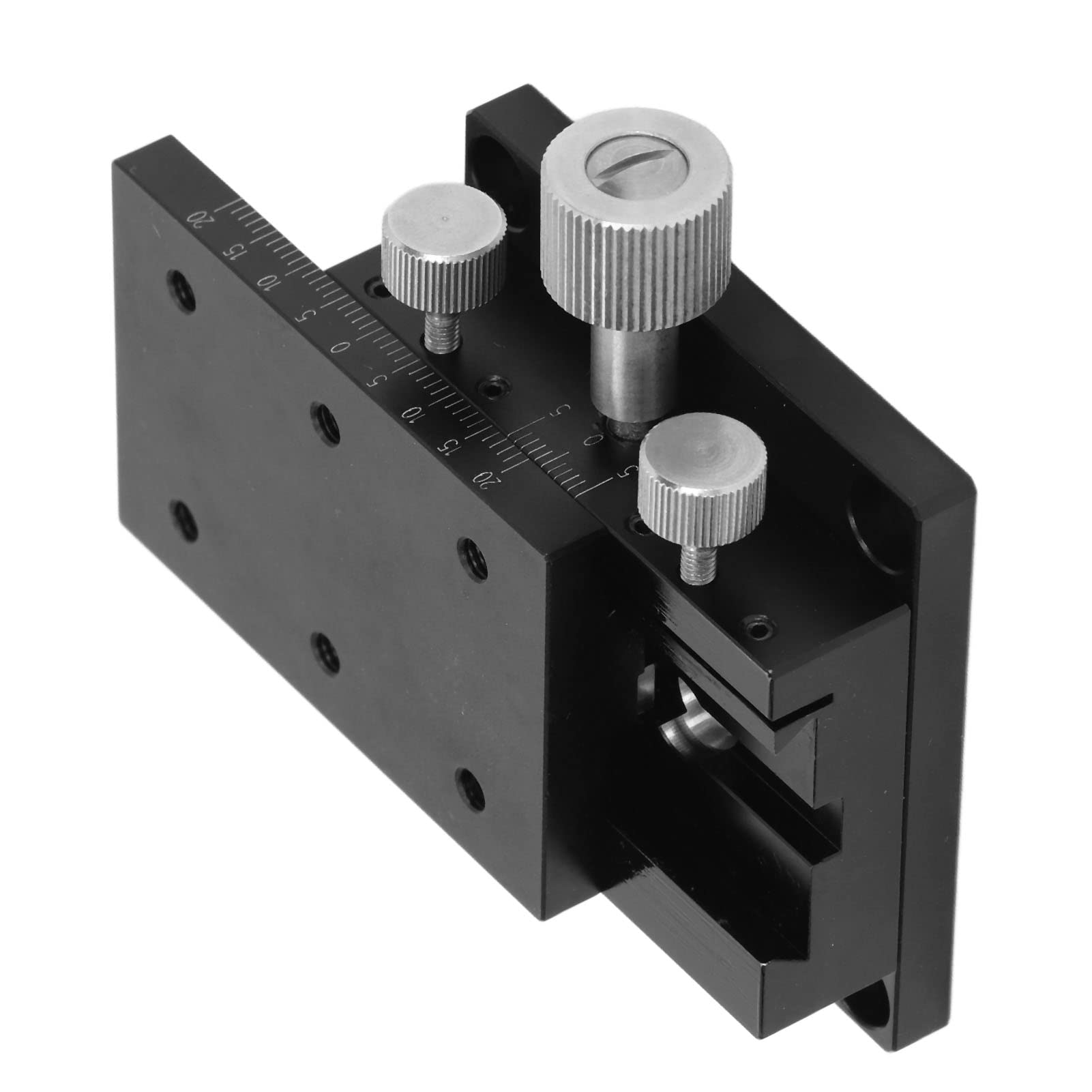 Mesa Deslizante de Alta precisión con Control de rotación de Engranajes en X, Mesa Deslizante en X con Escala, Estructura de guía de Ranura de Cola de Milano para Instrumentos de medición, óptica (6